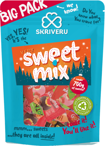 Talveassortii „Skrīveru“ (suur pakend) 700 g