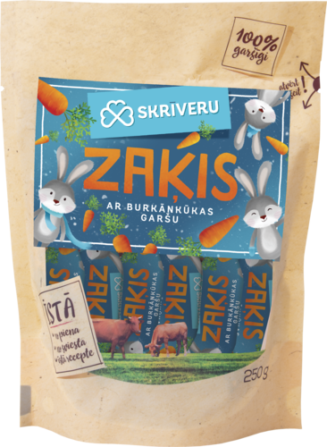 „Skrīveru Zaķis“ porgandikoogi maitsega 250g