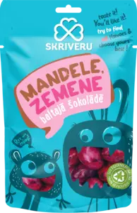 Mandel - maasikas valges šokolaadis 120g