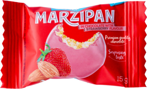 Martsipan maasikamaitselises šokolaadis 1 kg