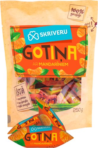 Kommid “Skrīveru Gotiņa” mandariinidega, 250 g