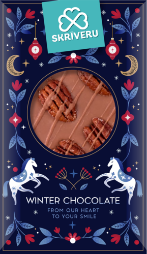 Piimašokolaad pekanipähklitega, 90 g