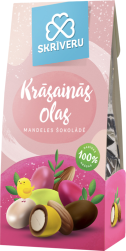 Värvilised mandlid šokolaadis 100g