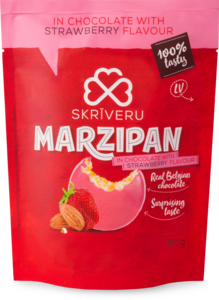 Martsipan maasikamaitselises šokolaadis