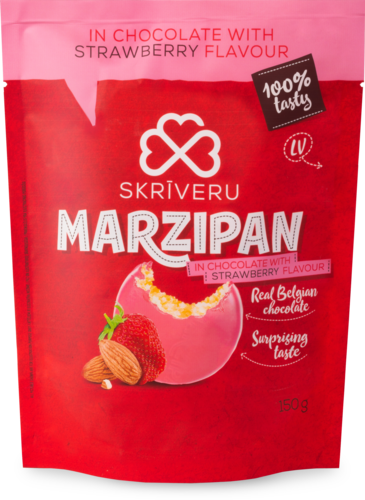 Martsipan maasikamaitselises šokolaadis