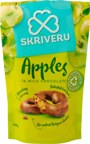 Õunad piimašokolaadis 100g