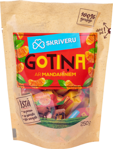 Mandariinidega kommid 250g